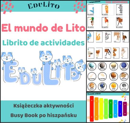 Hiszpańska Książeczka Aktywności do Druku – Busy Book (LamiLito)