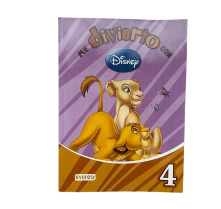 Me divierto con Disney - książka aktywności dla dzieci, format A4, hiszpański