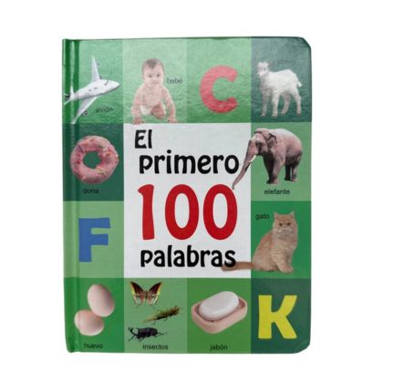 El primero 100 palabras- książka kartonowa, hiszpański