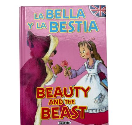 La bella y la bestia, Beauty and the beast, książka - angielski i hiszpański