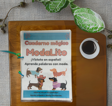 Cuaderno Mágico - temat mody i ubrań po hiszpańsku
