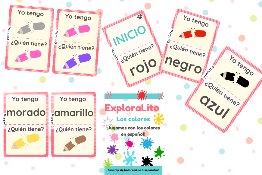 Kolory po hiszpańsku - Gra "Ja mam...Kto ma?"