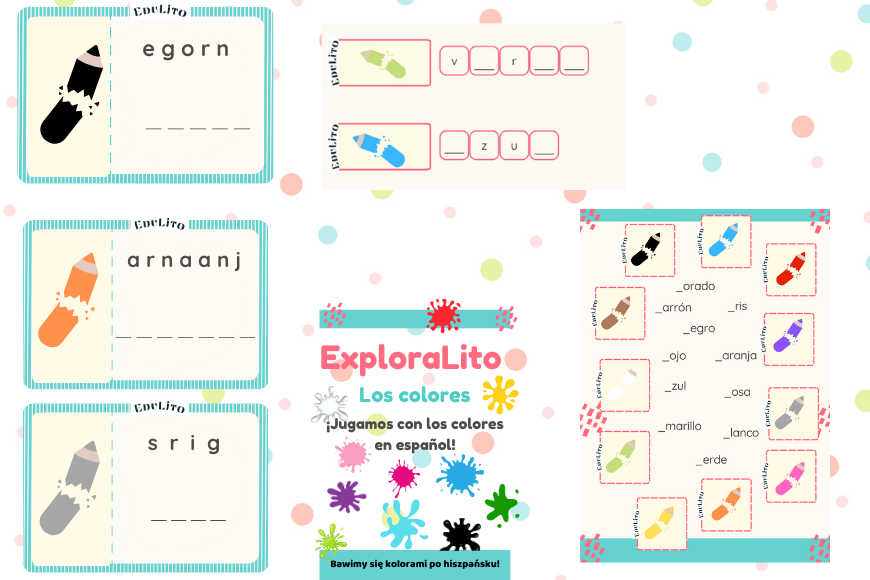 Kolory po hiszpańsku – zabawy w literowanie