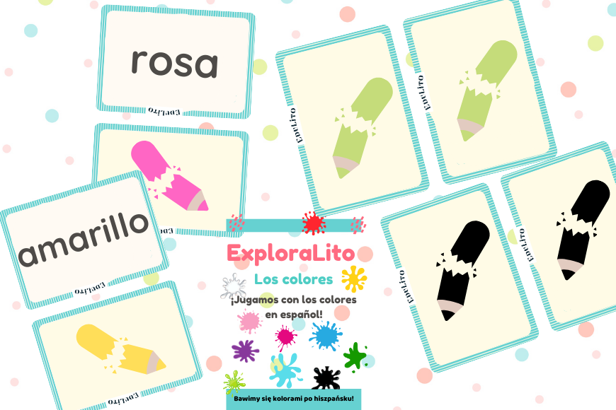 Kolory po hiszpańsku – Gra "Memory" (2 wersje)