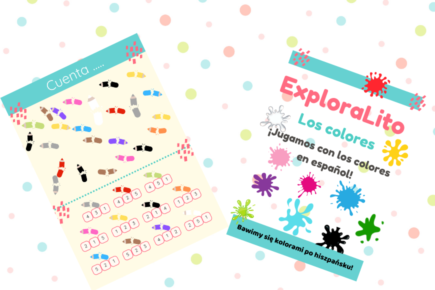 Kolory i liczenie po hiszpańsku – Gra z kolorowymi kredkami 