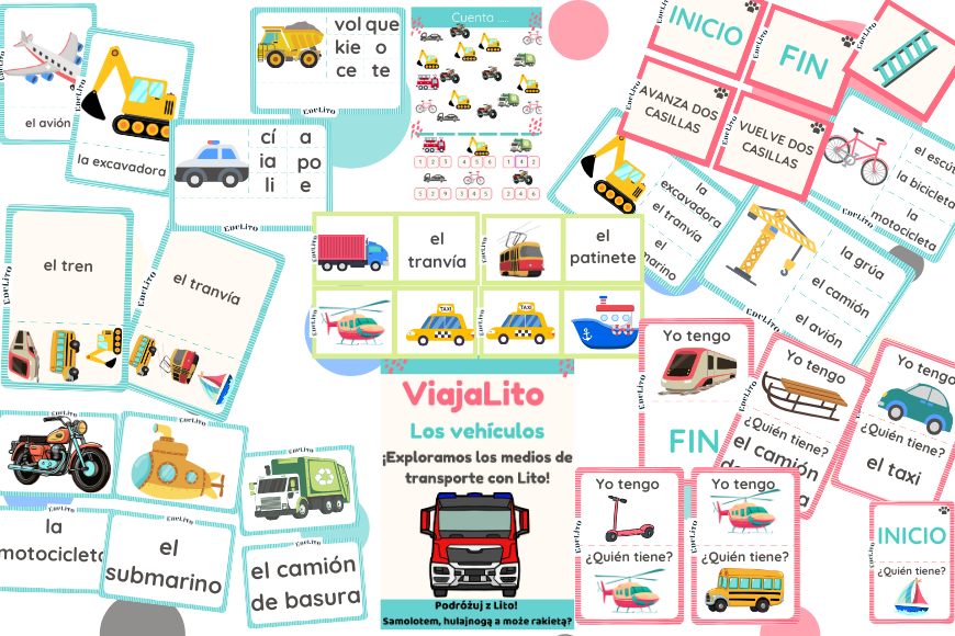 Transport – Pakiet Gier i Zabaw do Nauki 