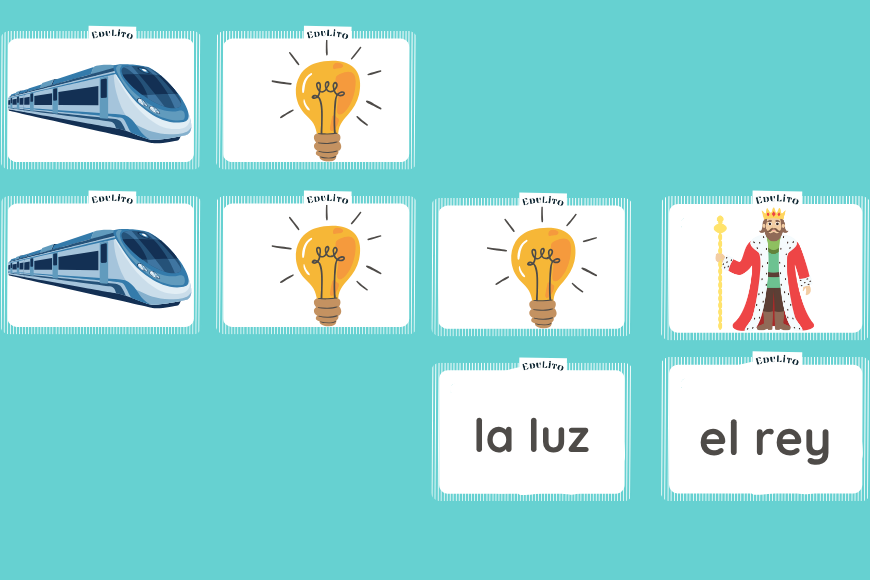 Wyrazy jednosylabowe - gra memory (2 wersje)